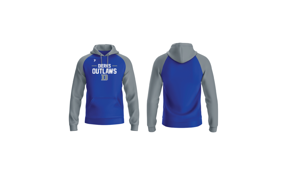 Dierks Athletics - Royal Long Sleeve Hoodie