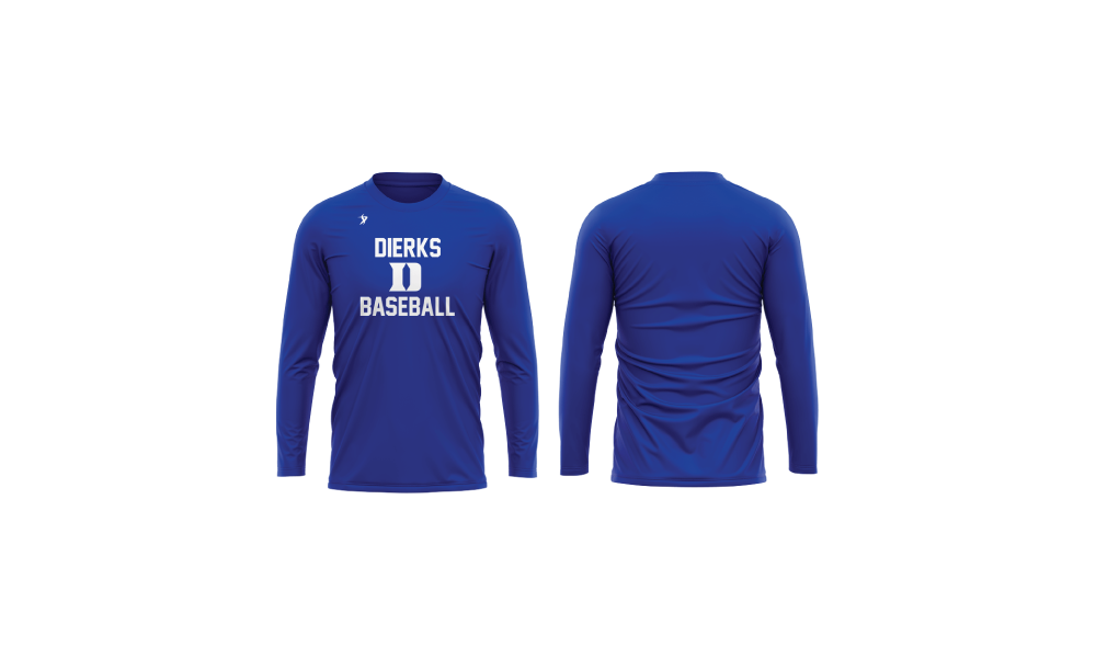 Dierks Athletics - Royal LS Crew Neck